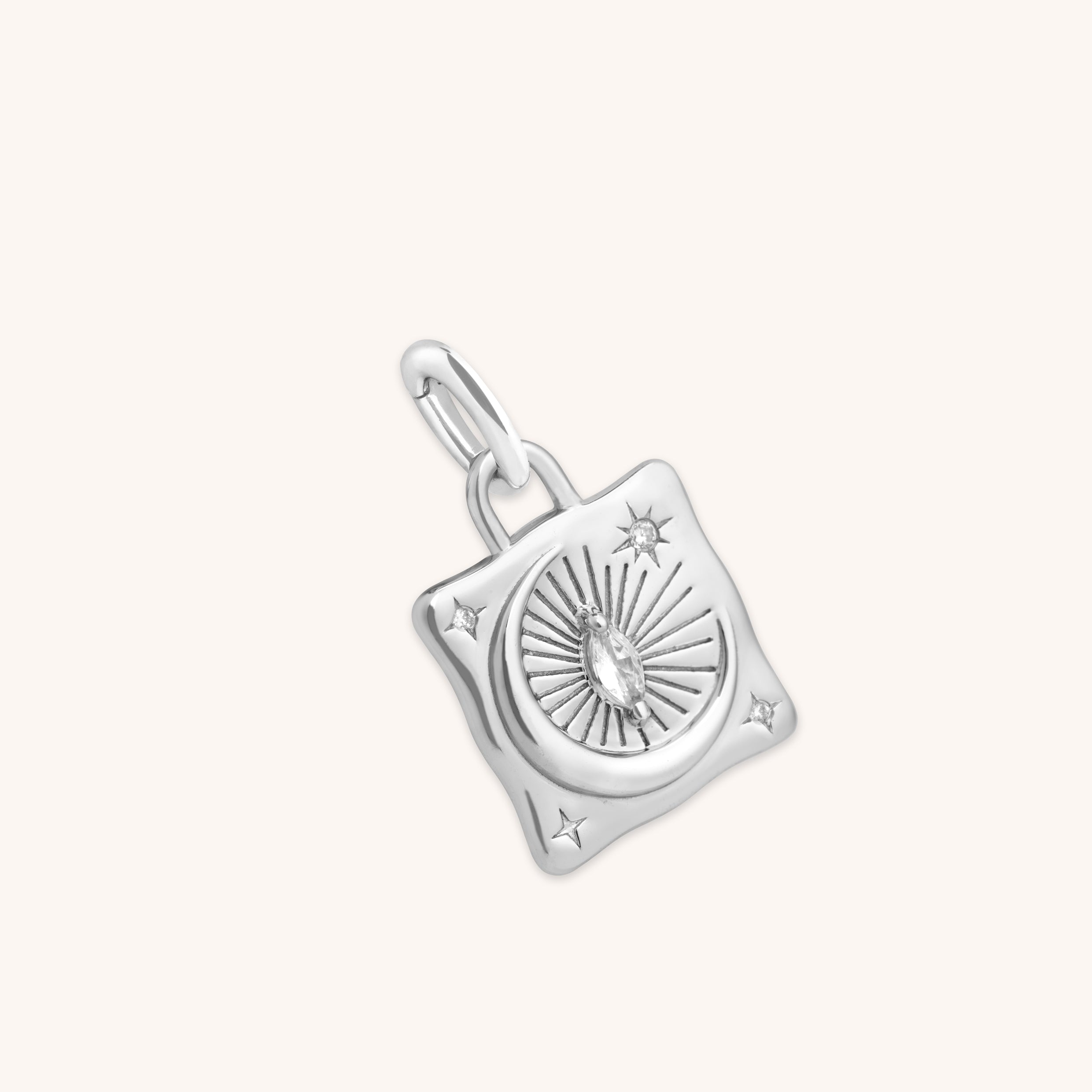 Moon Crystal Clip Charm in Silver-Astrid &amp; Miyu
