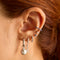 Blue Crystal Ear Cuff in Silver-Astrid &amp; Miyu