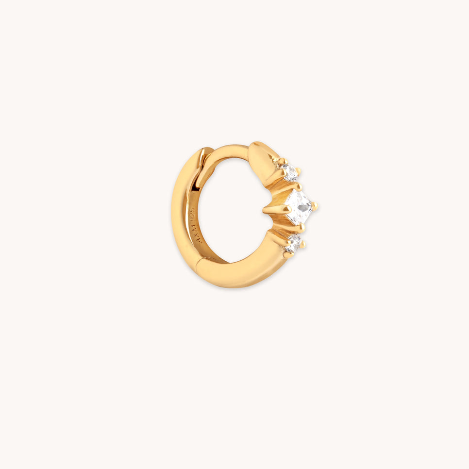 Square Crystal Hoop 8mm-Astrid &amp; Miyu