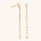 Crystal Chain Drop Stud Earrings-Astrid &amp; Miyu