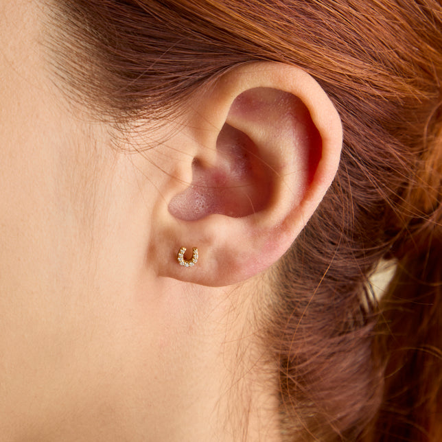 Lucky Stud Earrings in Gold-Astrid & Miyu