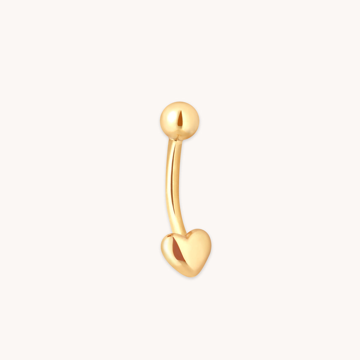 Heart Solid Gold Rook Bar | Astrid & Miyu Earrings