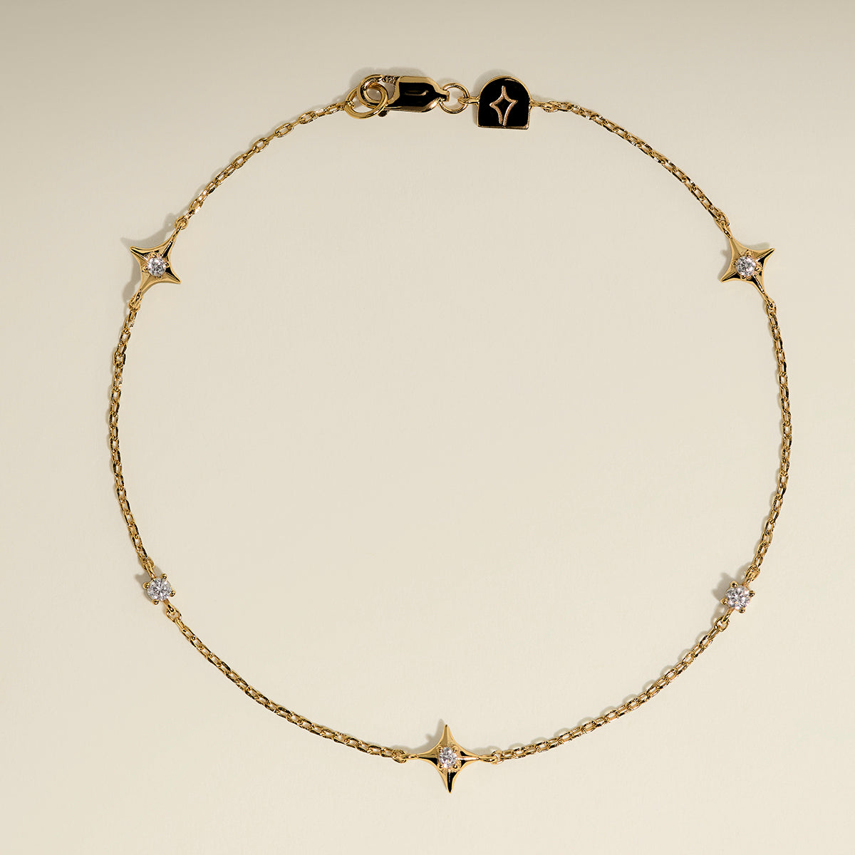 Cosmic Star Charm Bracelet in Gold-Astrid &amp; Miyu