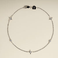 Cosmic Star Charm Bracelet in Silver