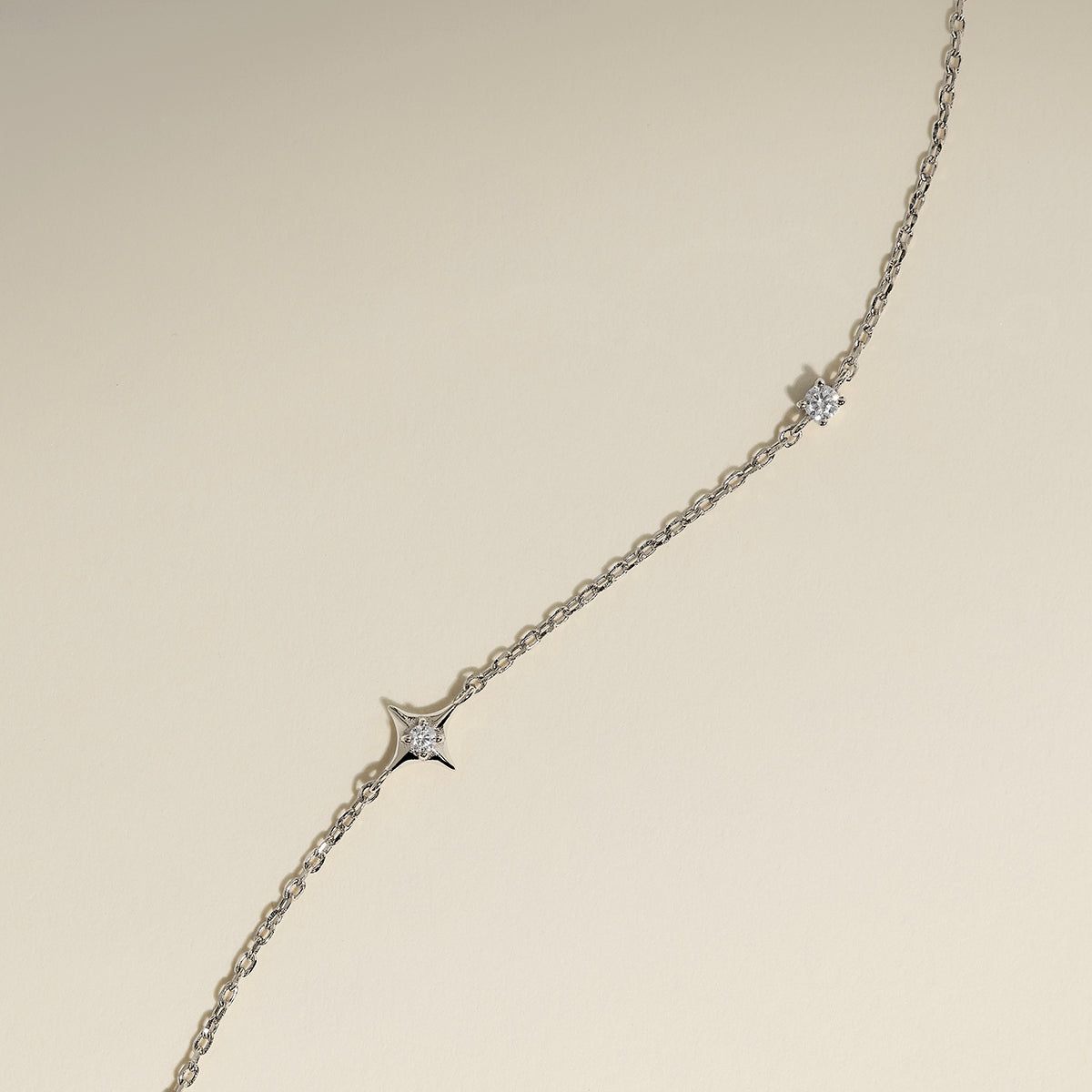 Cosmic Star Charm Bracelet in Silver