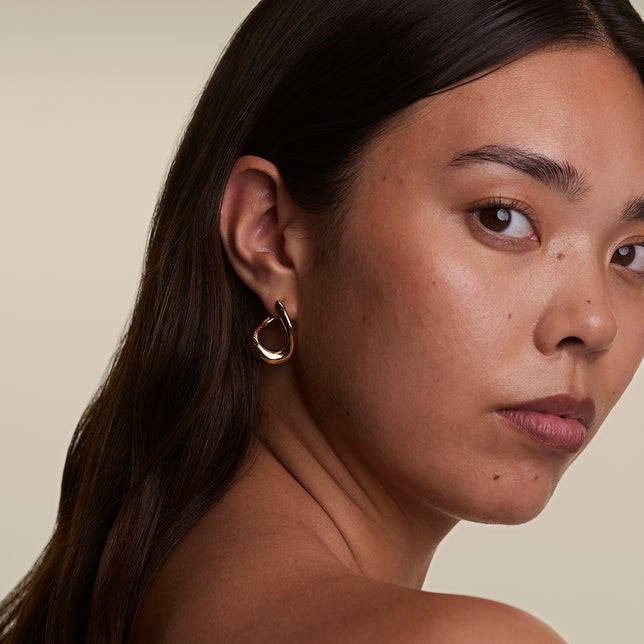 Molten Large Hoops in Gold-Astrid &amp; Miyu