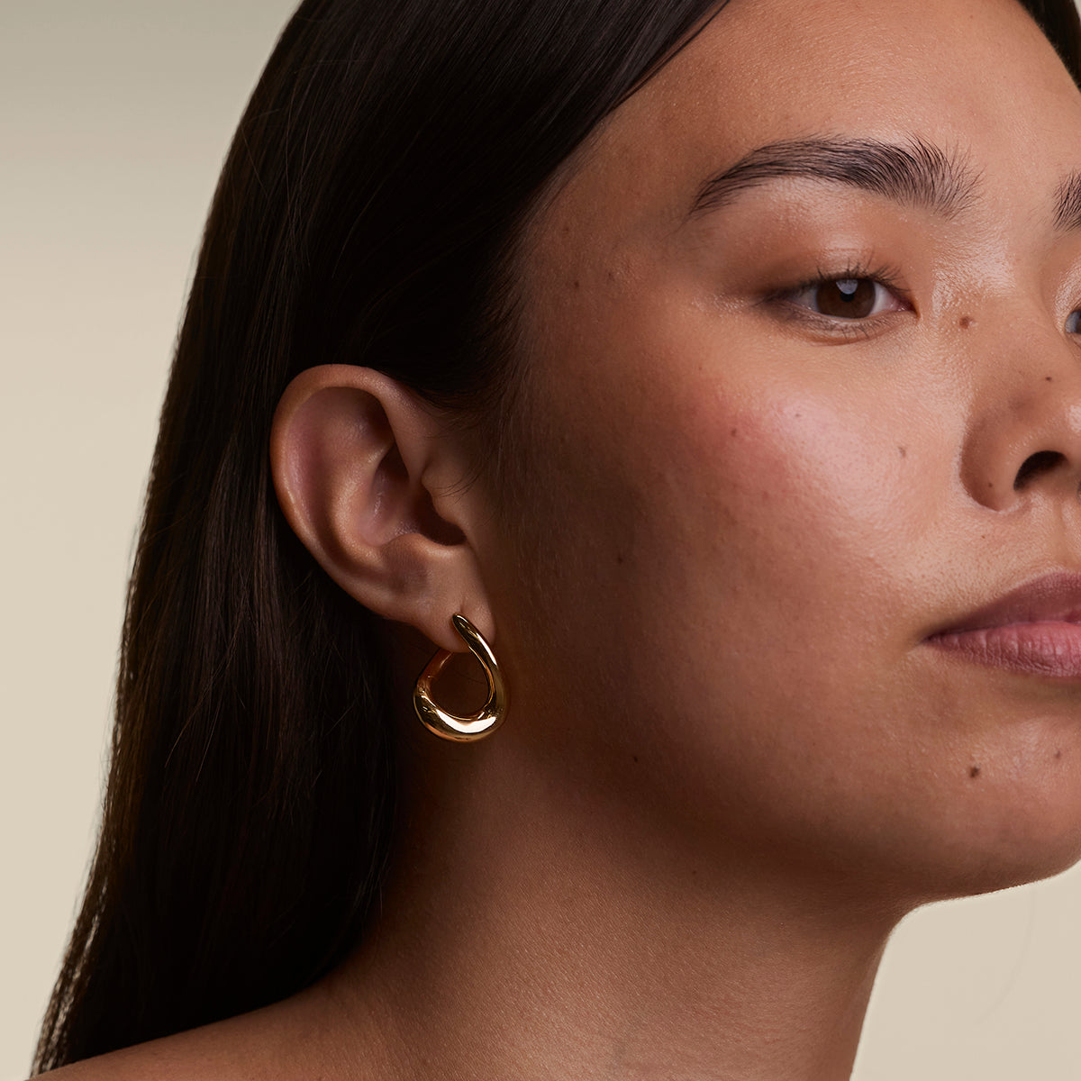 Molten Large Hoops in Gold-Astrid &amp; Miyu