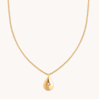 Pear Pendant Necklace in Gold