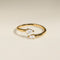 Crystal Pear Open Ring in Gold-Astrid &amp; Miyu