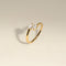 Crystal Pear Open Ring in Gold-Astrid &amp; Miyu