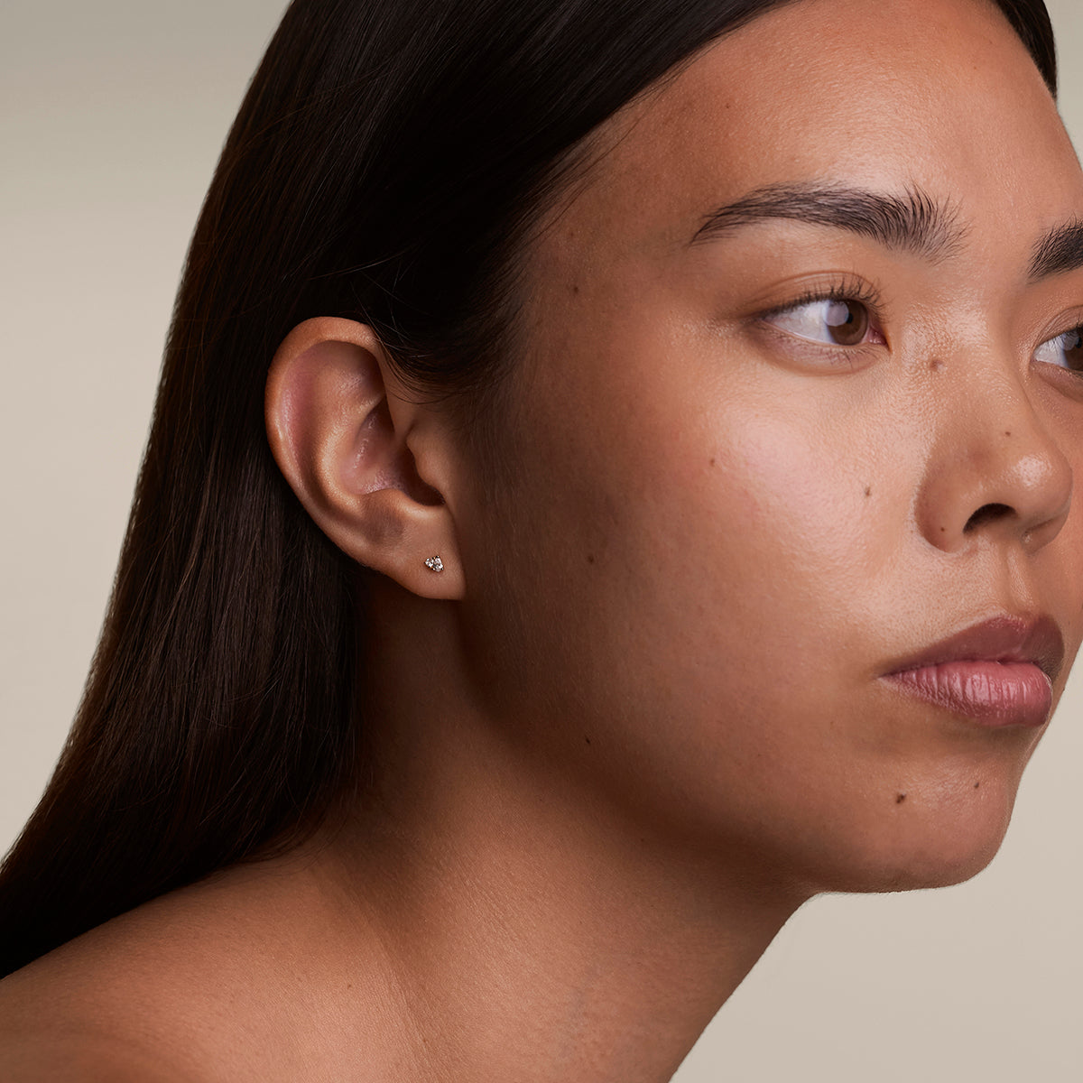 Pear Cluster Stud Earrings in Gold-Astrid &amp; Miyu