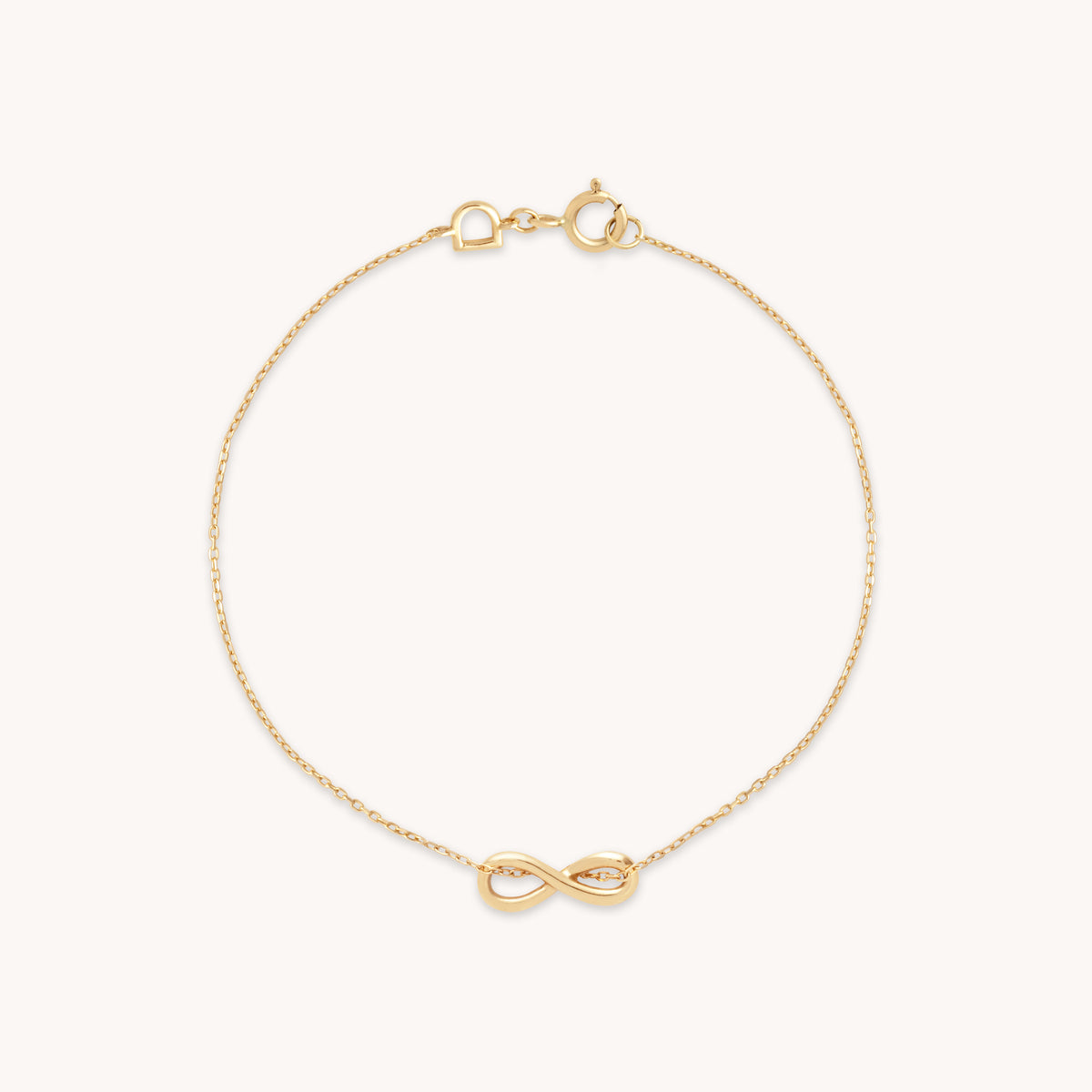 Infinite Solid Gold Charm Bracelet | Astrid & Miyu Bracelets
