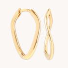 Bridal Jewellery - Infinite Hoops in Solid Gold - Hoop Earrings - Astrid &amp; Miyu
