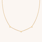 18k Gold Plated Jewellery - Heart Charm Necklace in Gold - Charm Necklaces - Astrid &amp; Miyu