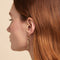 18k Gold Plated Jewellery - Infinite Drop Stud Earrings in Gold - Stud Earrings - Astrid &amp; Miyu