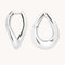 Molten Large Hoops in Silver-Astrid &amp; Miyu