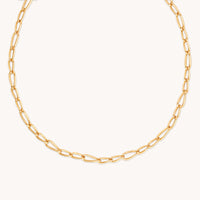 18k Gold Plated Jewellery - Infinite Chain Necklace in Gold - Chain Necklaces - Astrid &amp; Miyu