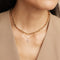 18k Gold Plated Jewellery - Infinite Chain Necklace in Gold - Chain Necklaces - Astrid &amp; Miyu
