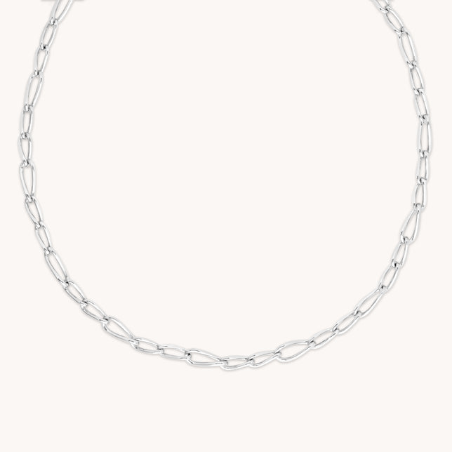Infinite Chain Necklace in Silver