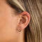 April White Topaz - Topaz Pear Piercing Stud in Solid Gold - Piercing Stud - Astrid &amp; Miyu