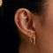 April White Topaz - Topaz Pear Piercing Stud in Solid Gold - Piercing Stud - Astrid &amp; Miyu
