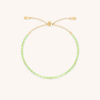 Peridot August Beaded Bracelet in Solid Gold-Astrid &amp; Miyu
