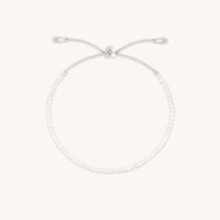 Moonstone June Beaded Birthstone Bracelet in Solid White Gold-Astrid &amp; Miyu