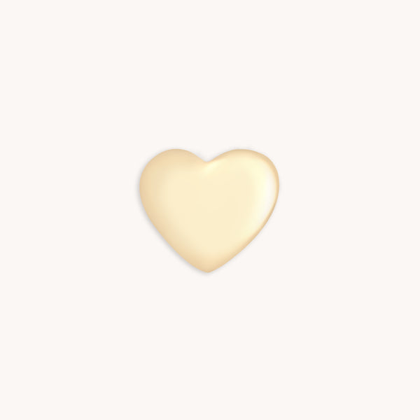 Heart Click Charm in 9k Gold