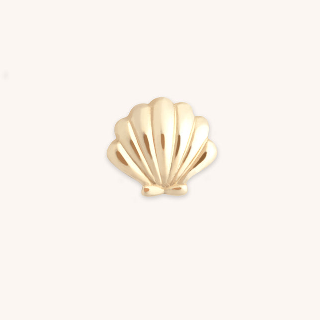 Shell Click Charm in 9k Gold