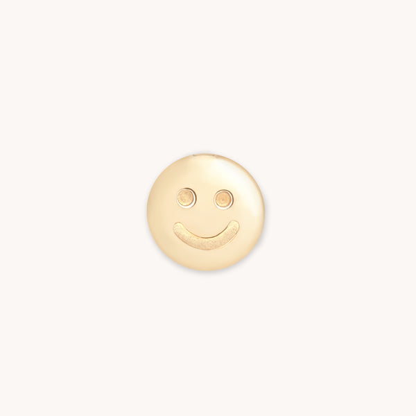 Smiley Click Charm in 9k Gold