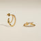 Illusion Crystal Hoops in Gold-Astrid &amp; Miyu