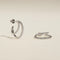 Illusion Crystal Hoops in Silver-Astrid &amp; Miyu