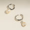 Serenity Pearl Charm Hoops in Silver-Astrid &amp; Miyu