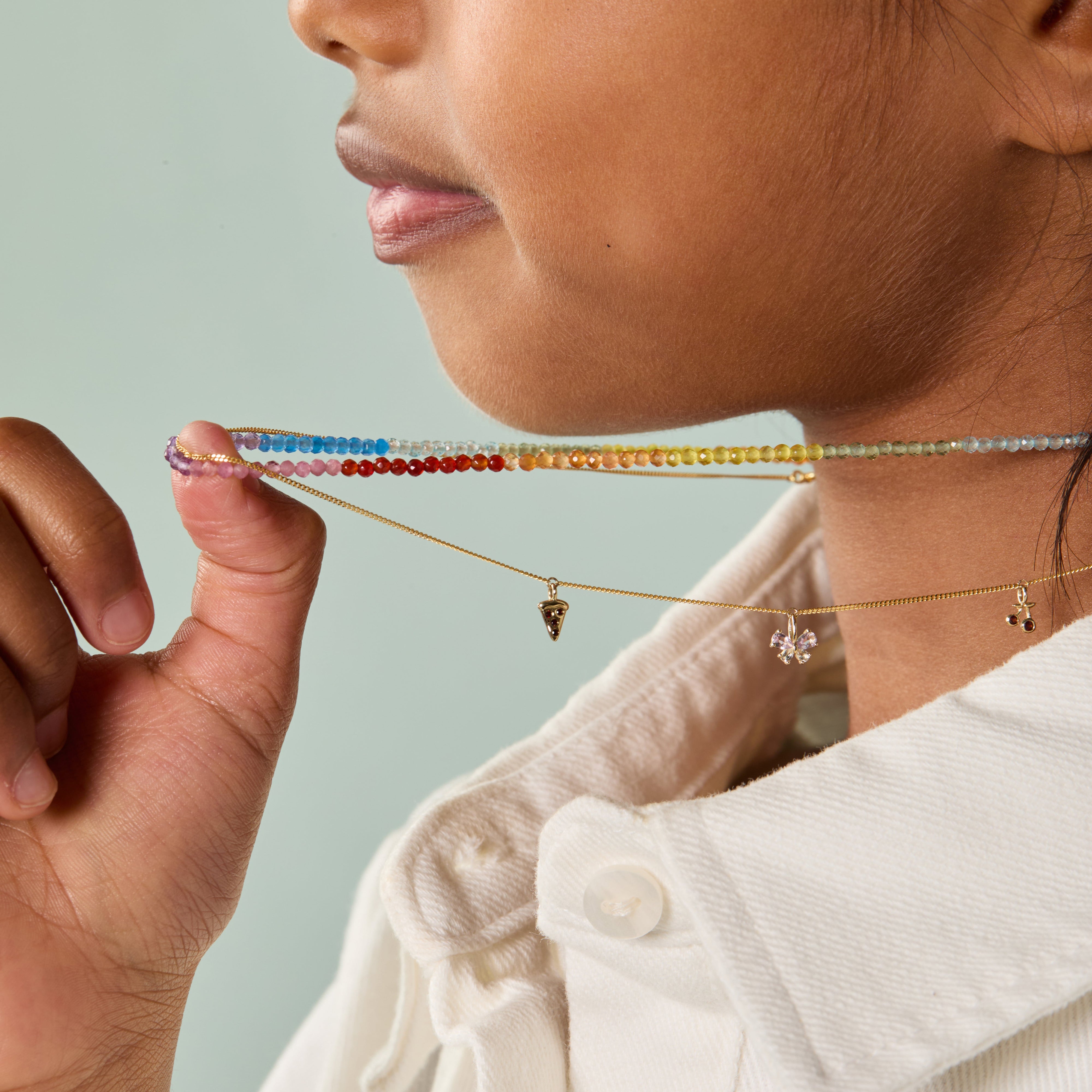 Motif Charms - Butterfly Charm 9k White Gold - Welding Charm - Astrid &amp; Miyu