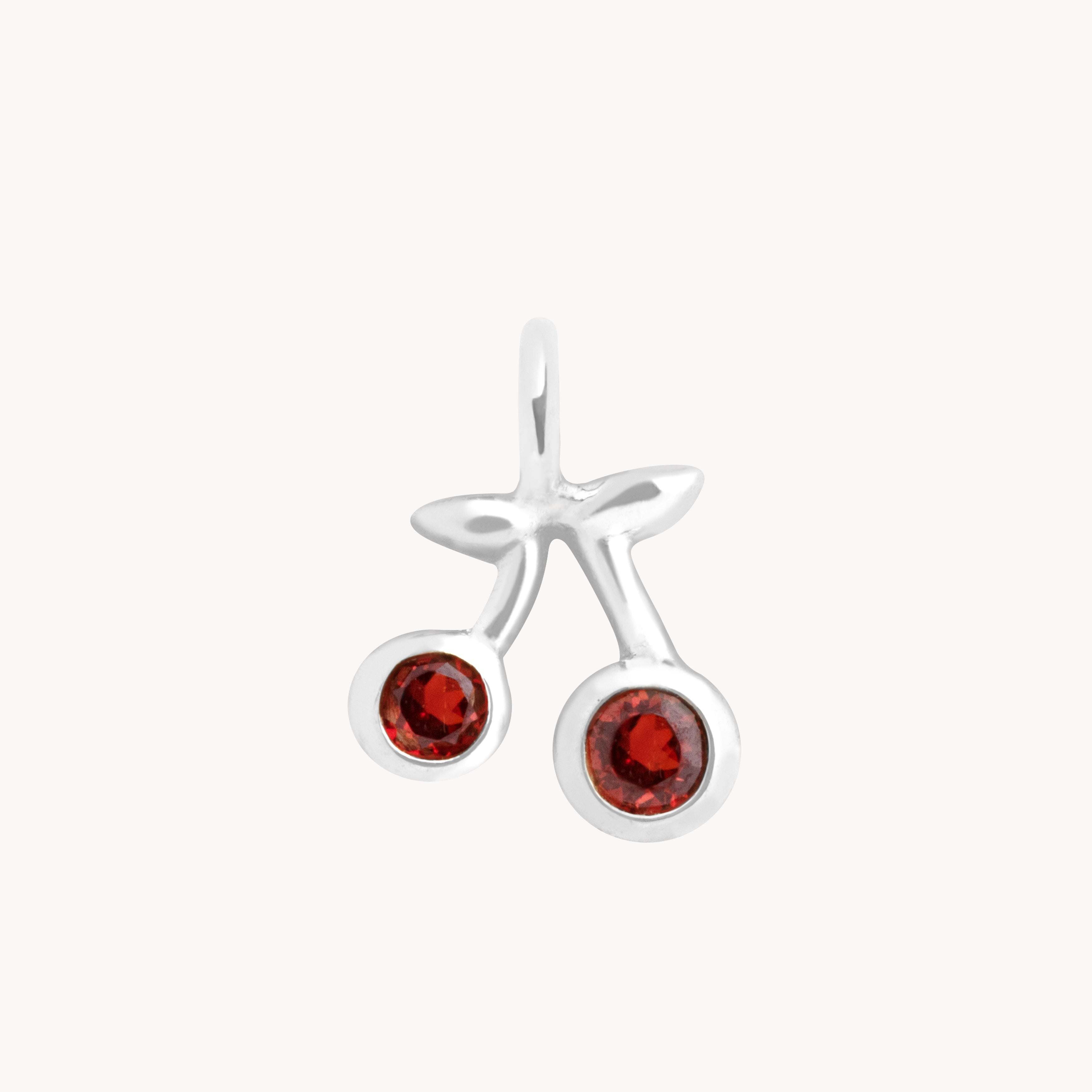 Motif Charms - Cherry Charm 9k White Gold - Welding Charm - Astrid &amp; Miyu
