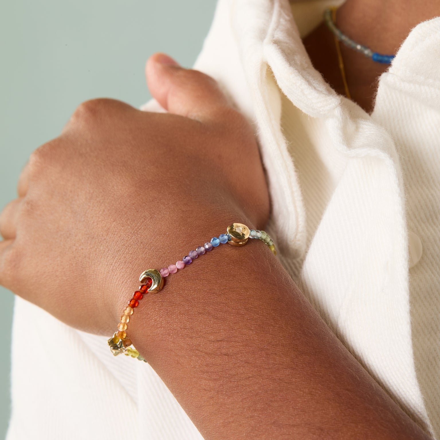A&M Junior Collection - Moon Click Charm in 9k Gold - Click Charm - Astrid &amp; Miyu