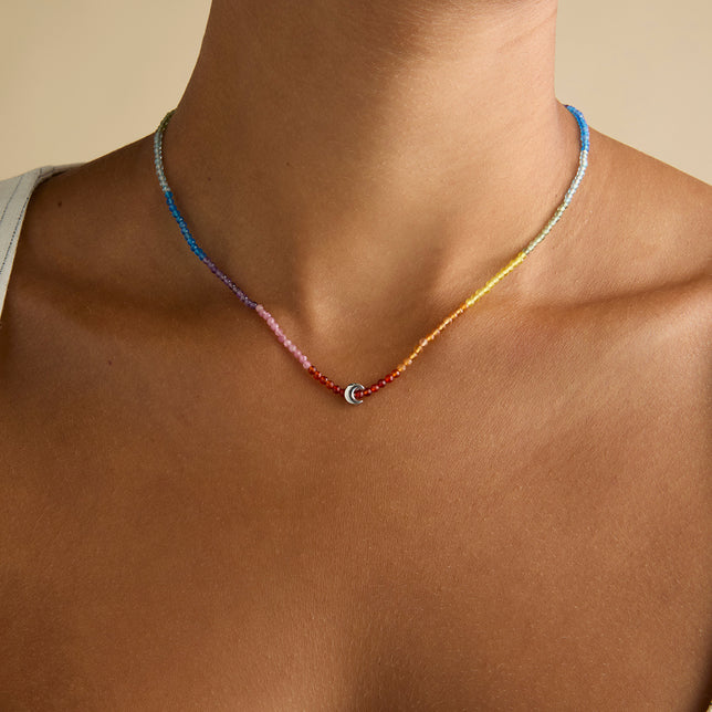 A&M Junior Collection - Moon Click Charm in 9k White Gold - Click Charm - Astrid & Miyu