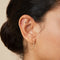 Flat Back Labret Studs - Alexandrite Pear Piercing Stud in Solid Gold - Piercing Stud - Astrid &amp; Miyu