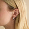 Conch Piercing Jewellery - Crystal Double Marquise Titanium Piercing Stud in Platinum - Piercing Stud - Astrid &amp; Miyu