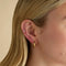 Conch Piercing Jewellery - Crystal Heart Titanium Piercing Stud in Gold - Piercing Stud - Astrid &amp; Miyu