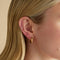 Conch Piercing Jewellery - Bold Crystal Titanium Piercing Stud in Gold - Piercing Stud - Astrid &amp; Miyu