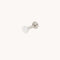 Heart Titanium Piercing Stud in Platinum-Astrid &amp; Miyu