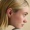 Conch Piercing Jewellery - Curved Marquise Titanium Piercing Stud in Gold - Piercing Stud - Astrid &amp; Miyu
