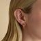 Conch Piercing Jewellery - Micro Crystal Titanium Piercing Stud in Gold - Piercing Stud - Astrid &amp; Miyu