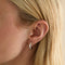 Conch Piercing Jewellery - Micro Crystal Titanium Piercing Stud in Platinum - Piercing Stud - Astrid &amp; Miyu
