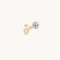 Crystal Marquise Titanium Piercing Stud in Gold-Astrid &amp; Miyu