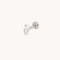 Crystal Marquise Titanium Piercing Stud in Platinum-Astrid &amp; Miyu