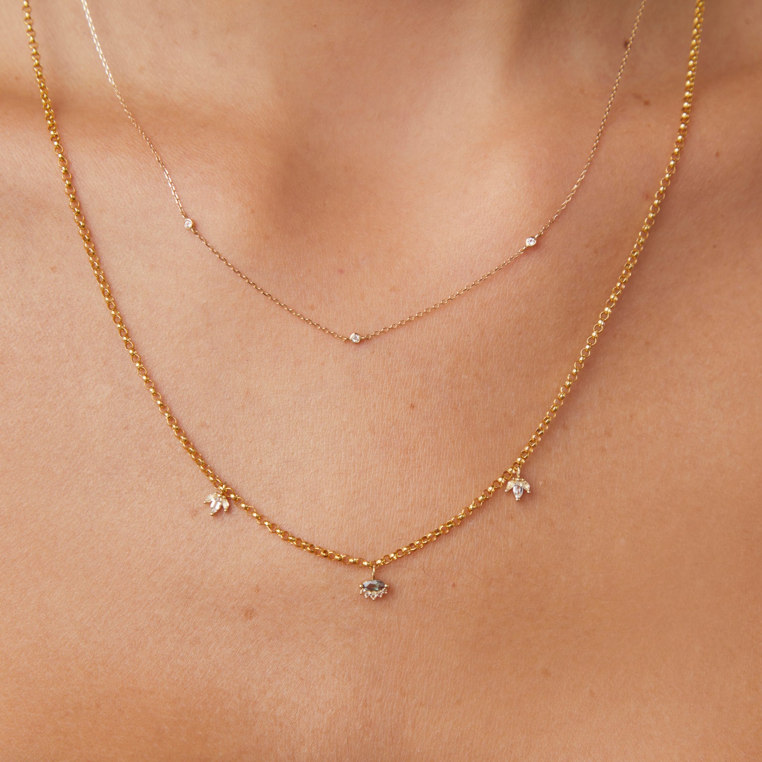 Motif Charms - Evil Eye Charm in 9k White Gold - Welding Charm - Astrid &amp; Miyu