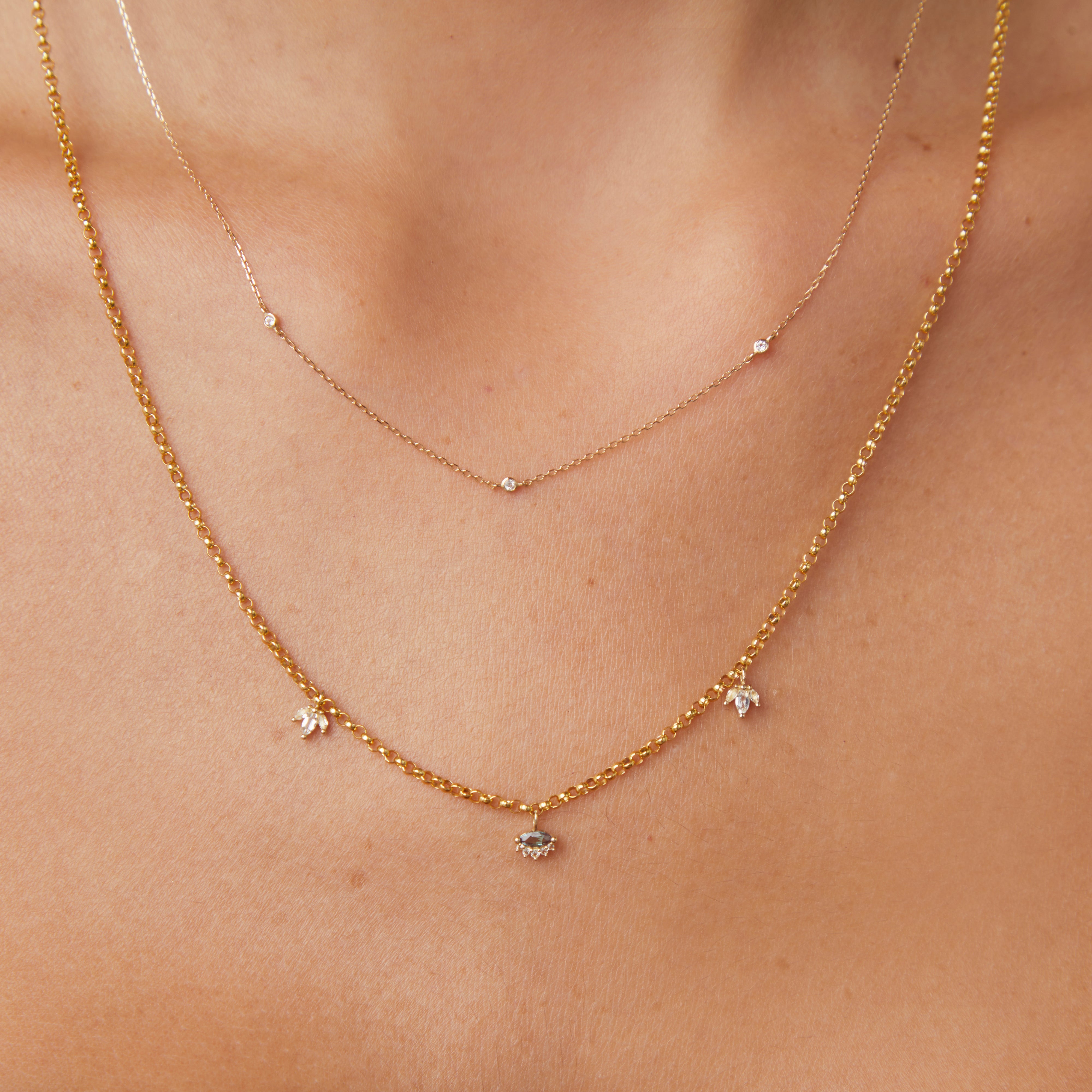 Motif Charms - Evil Eye Charm in 9k White Gold - Welding Charm - Astrid &amp; Miyu