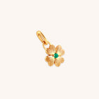 18k Gold Plated Jewellery - Clover Talisman Charm in Gold - Talisman Charm - Astrid &amp; Miyu